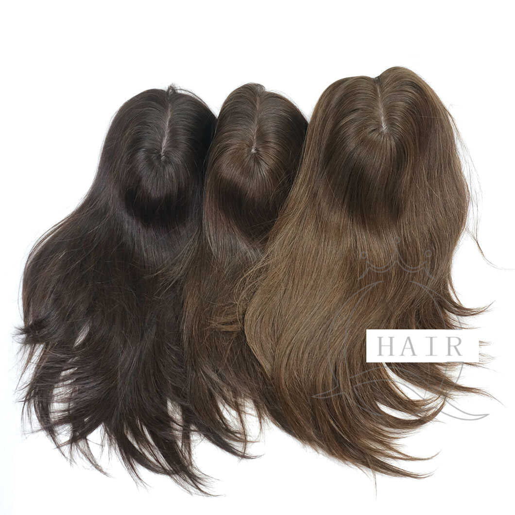 Soft Brazilian virgin hair made hair topper for lady HAIR WIG SHOPS